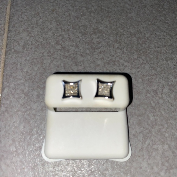 14k White Gold Pave Diamond Baguette Stud Earrings Avianne Trax NYC Mr Flawless - Picture 4 of 10